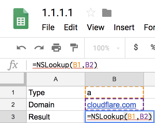 Google sheets function